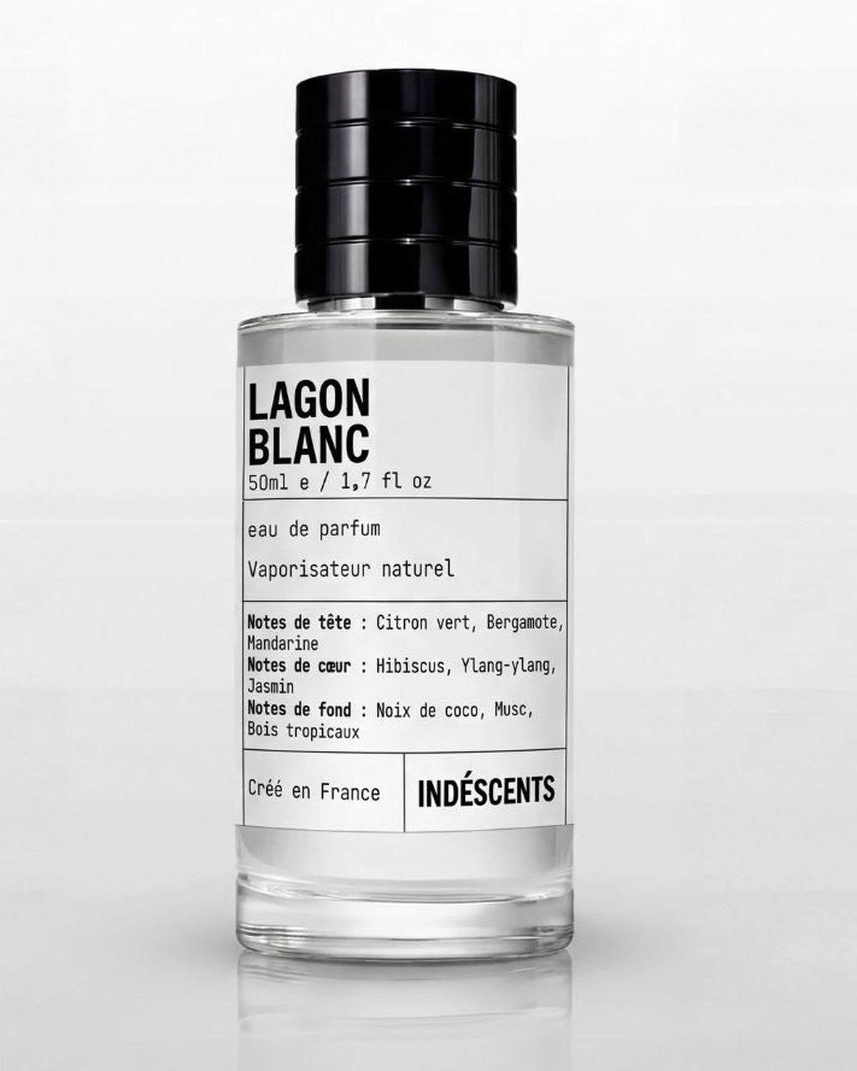 Flacon Lagon Blanc Indéscents — faire tenir son parfum