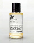 Flacon Éclat d'Or d'Indéscents, eau de parfum fruitée et ambrée inspirée de Xerjoff Erba Gold