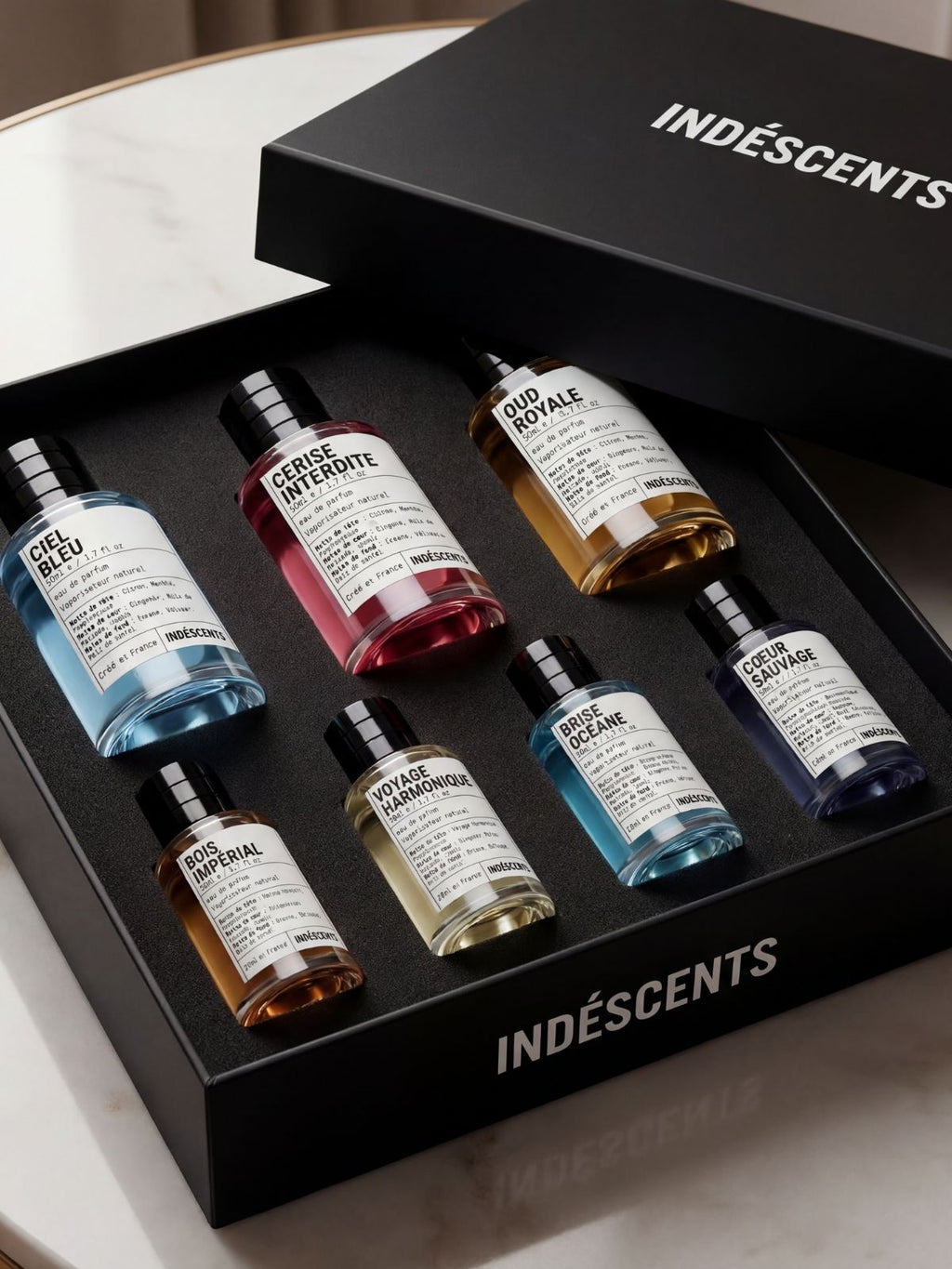 Coffret Indéscents 7 parfums, vue lifestyle