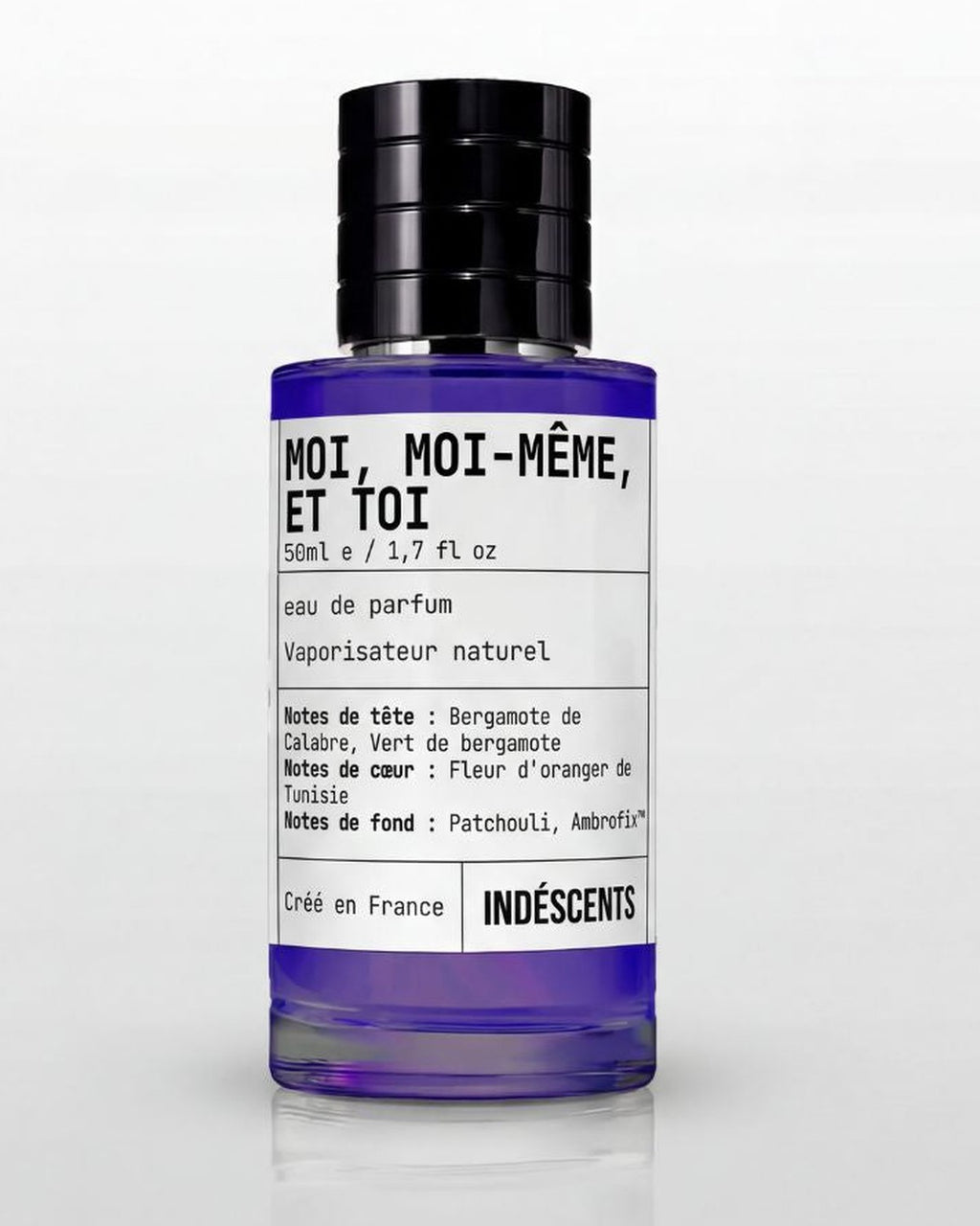 Flacon Moi, Moi-Même, Et Toi Indéscents 50 ml, eau de parfum inspirée de YSL MYSLF, jus violet
