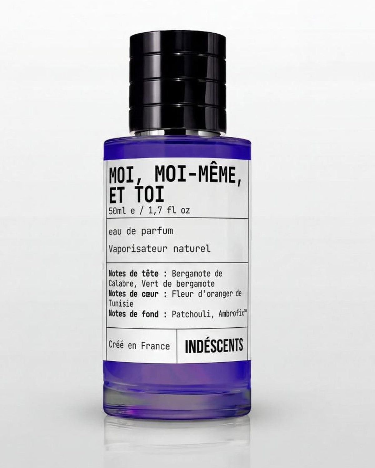 Flacon Moi, Moi-Même, Et Toi Indéscents 50 ml, eau de parfum inspirée de YSL MYSLF, jus violet