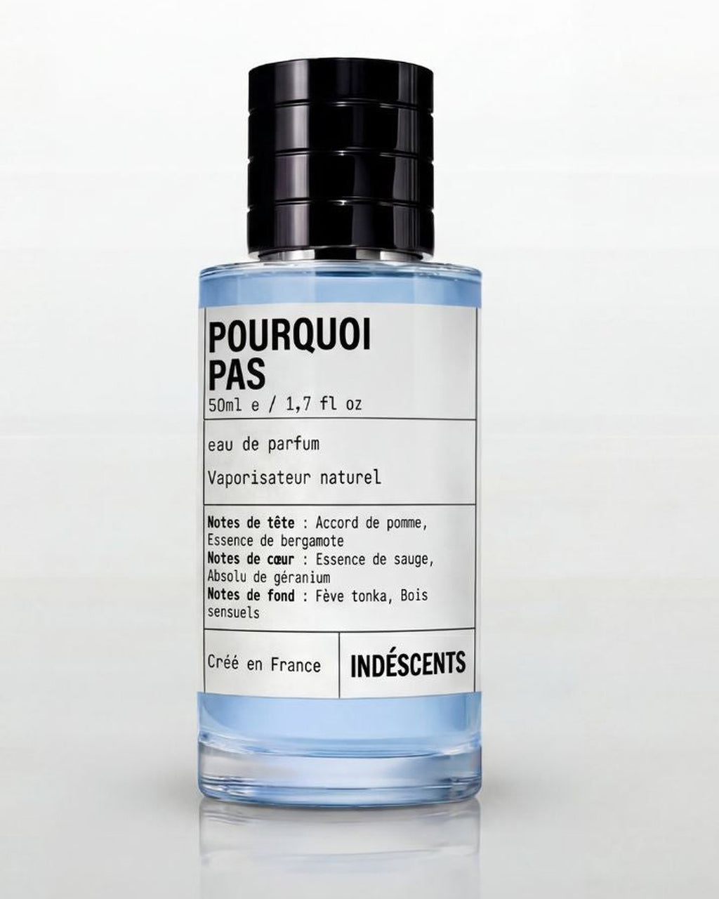 Flacon Pourquoi Pas Indéscents, eau de parfum homme bleue inspirée d’Yves Saint Laurent Y, 50 ml