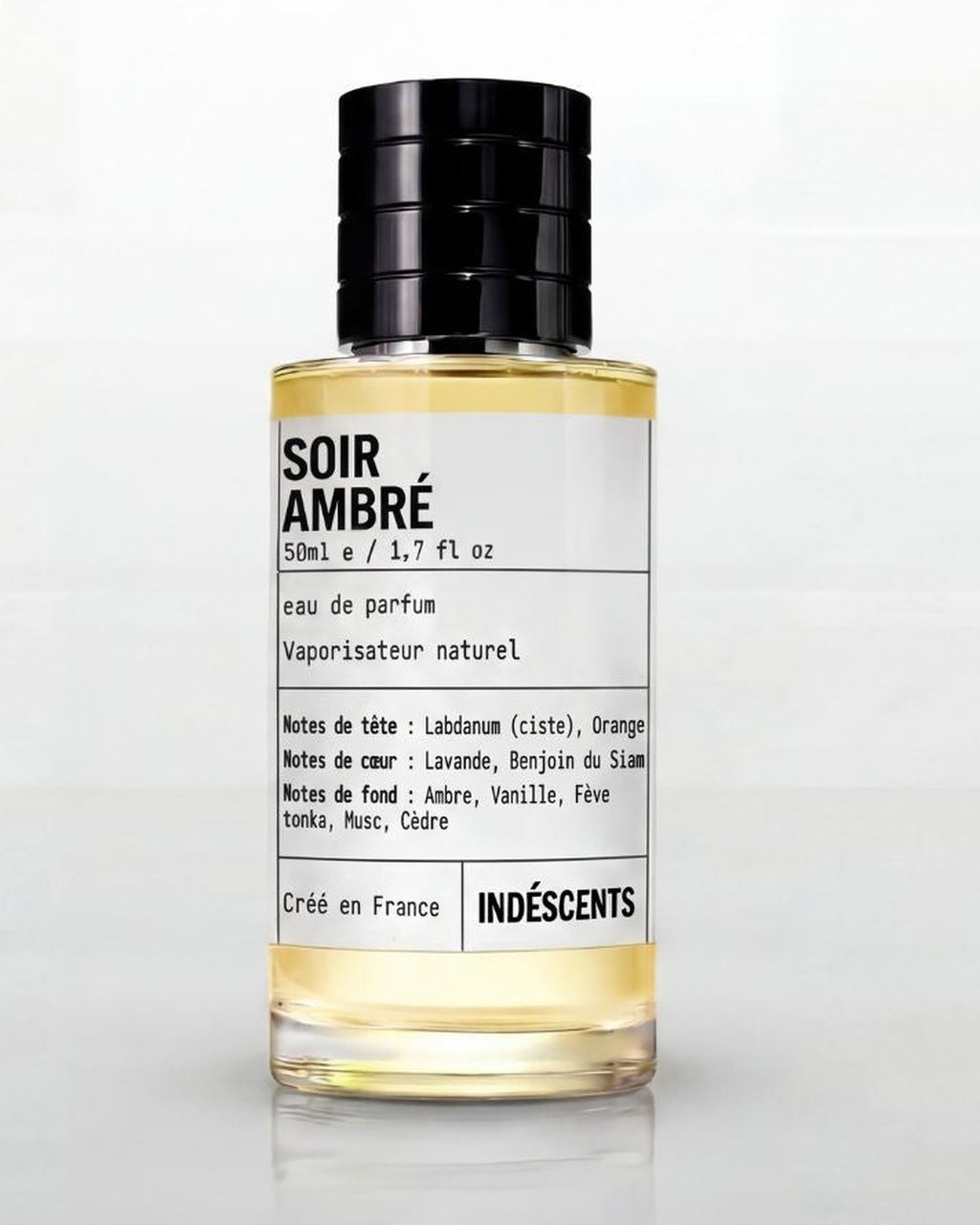 Flacon Soir Ambré Indéscents, eau de parfum 50 ml inspirée de Maison Francis Kurkdjian Grand Soir