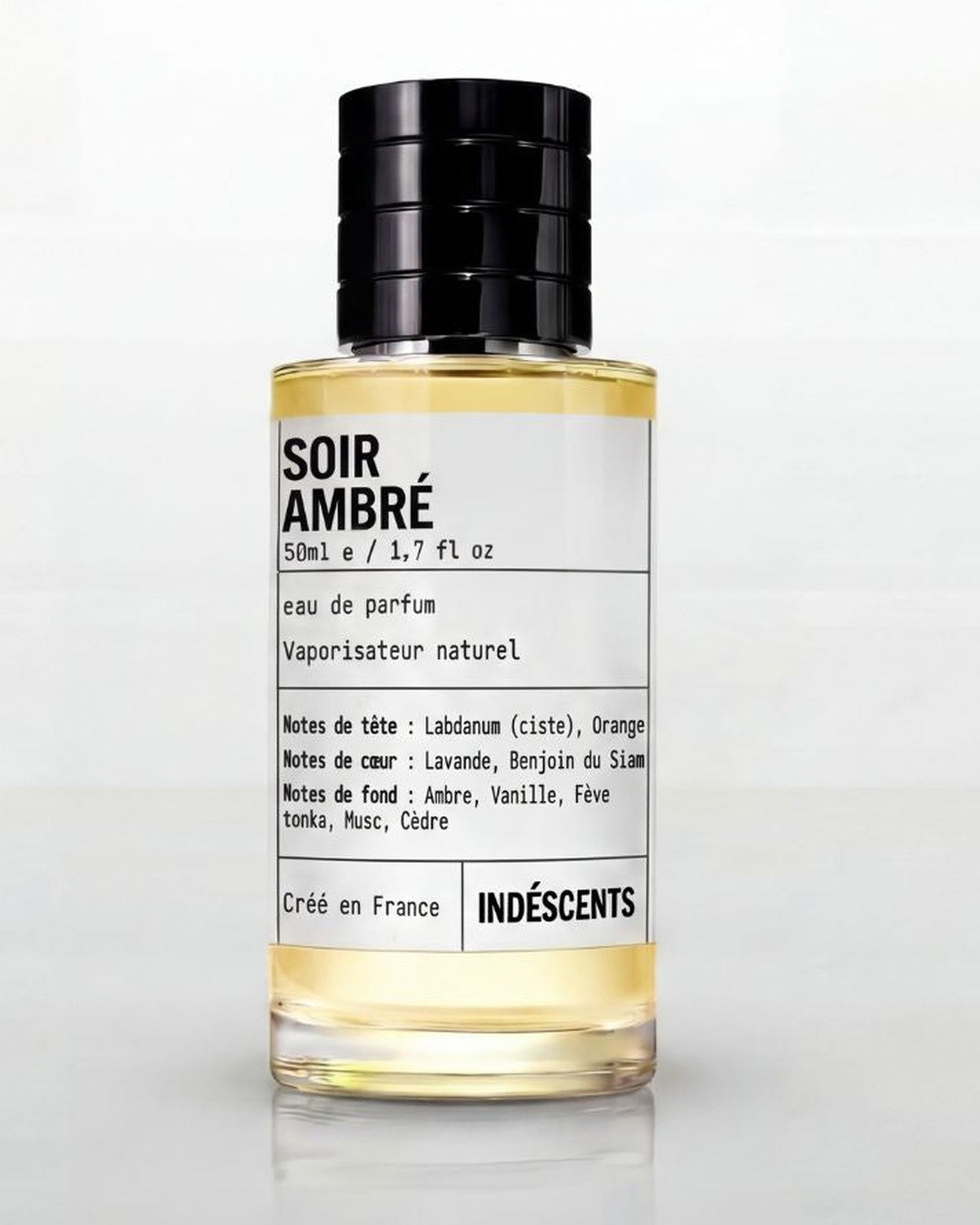 Flacon Soir Ambré Indéscents, eau de parfum 50 ml inspirée de Maison Francis Kurkdjian Grand Soir