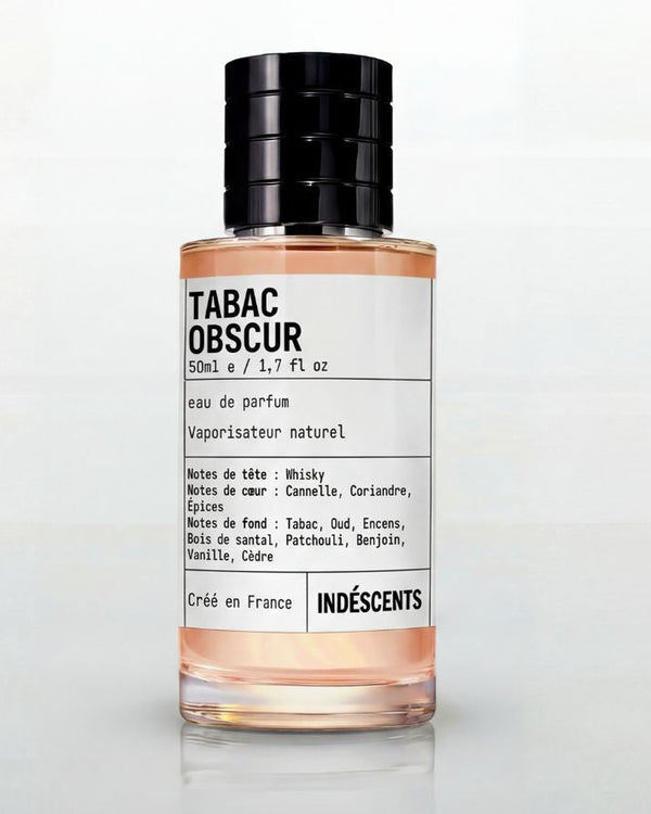 Flacon Tabac Obscur Indéscents, eau de parfum inspirée de Tom Ford Tobacco Oud