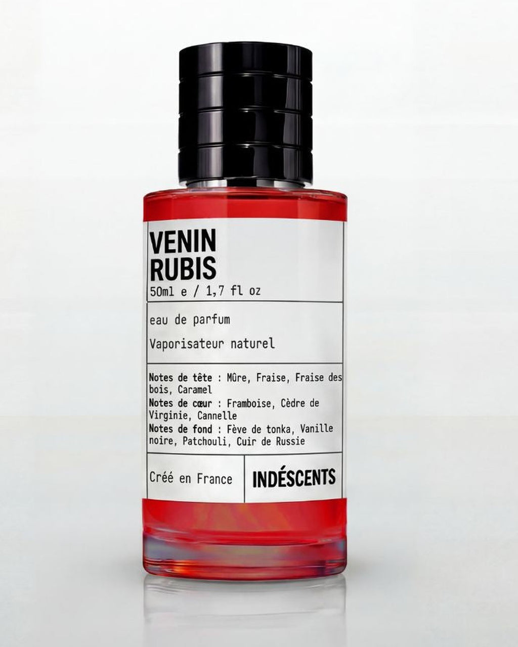 Flacon rouge Venin Rubis Indéscents, eau de parfum inspirée de Venom Incarnat de Stéphane Humbert Lucas 777